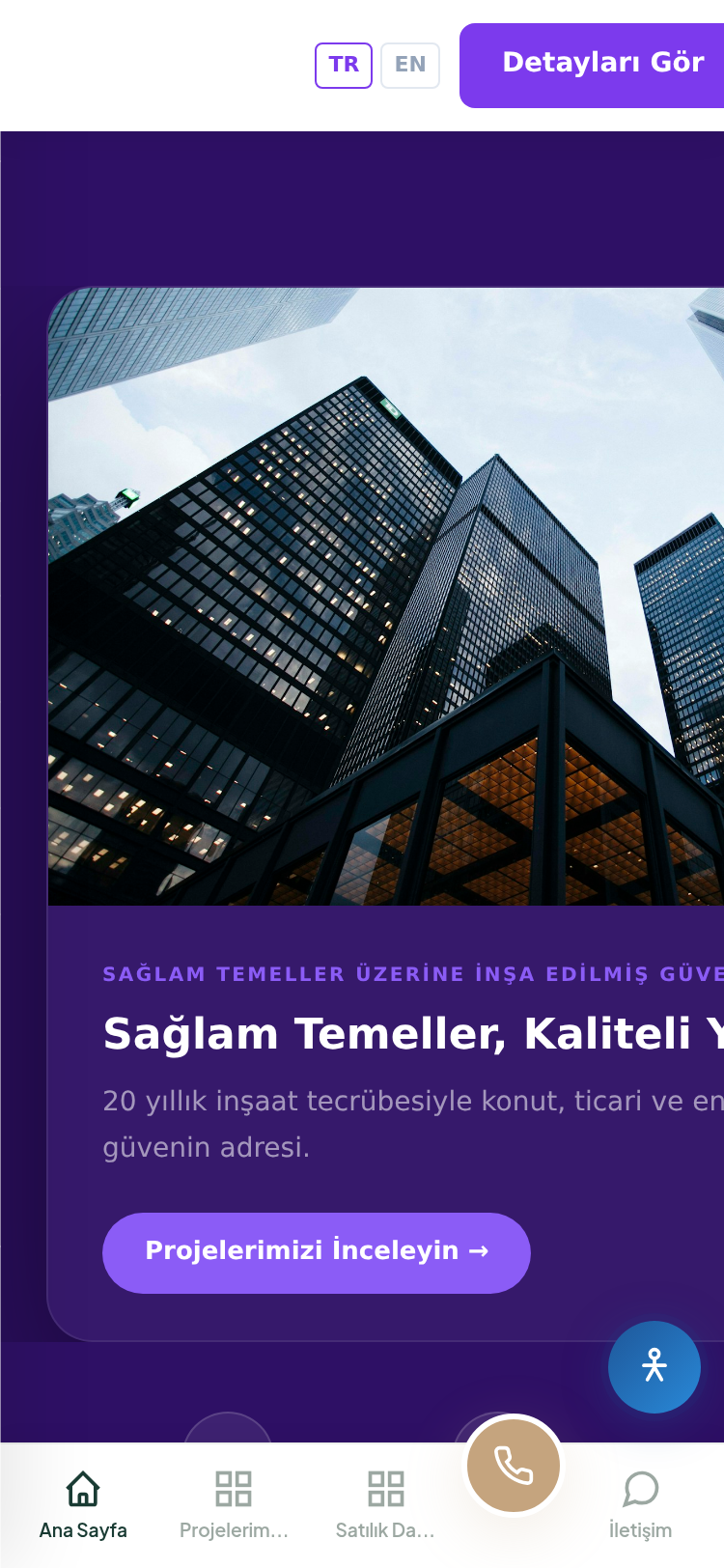 Konut ve Yapı Projesi Tanıtım Sitesi 4