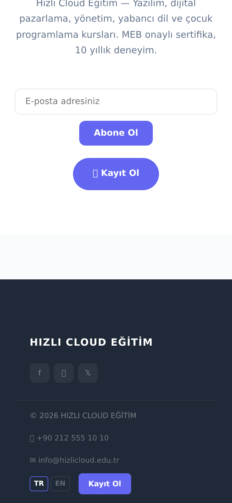Özel Dershane ve Etüt Merkezi Web Sitesi 5