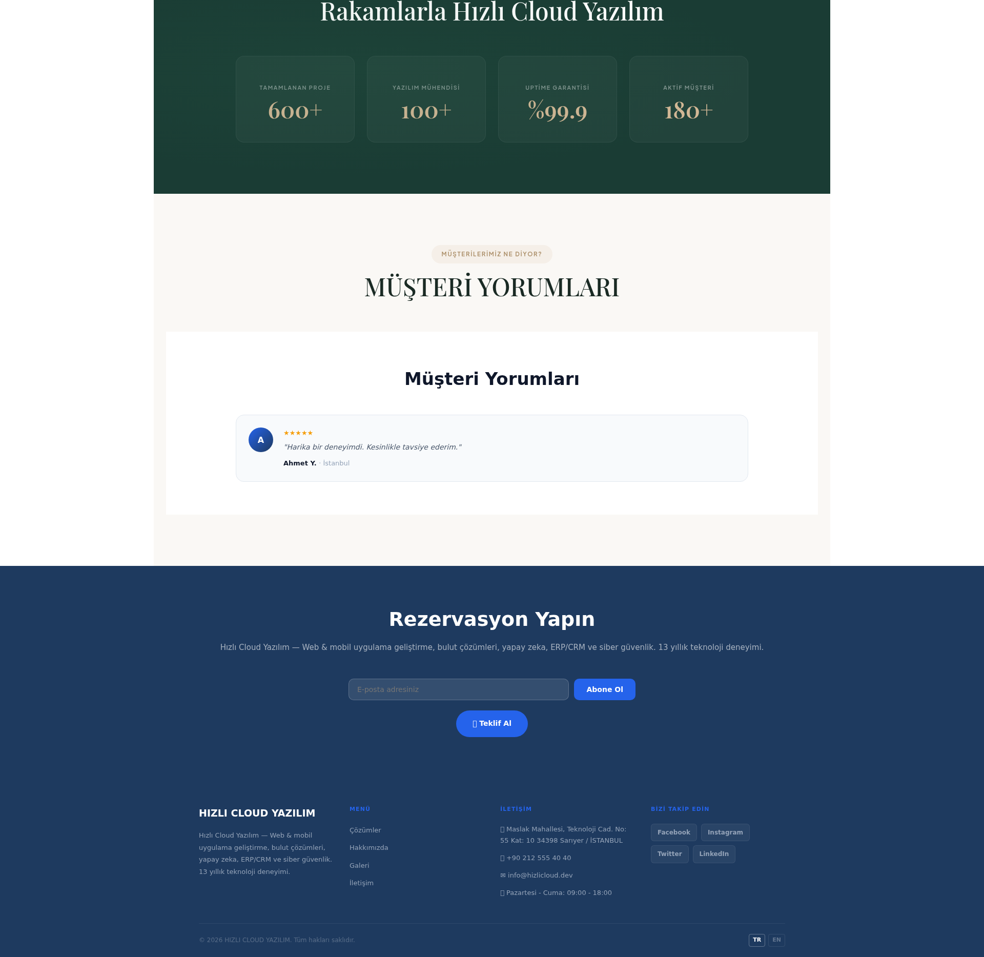 Mobil Uygulama Tanıtım Web Sitesi 3