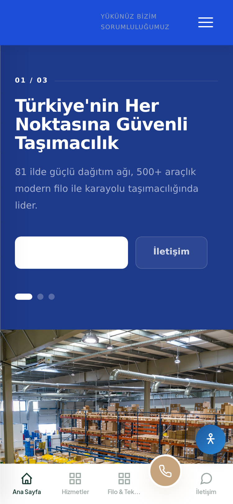 Kurye ve Hızlı Kargo Kurumsal Web Sitesi 4