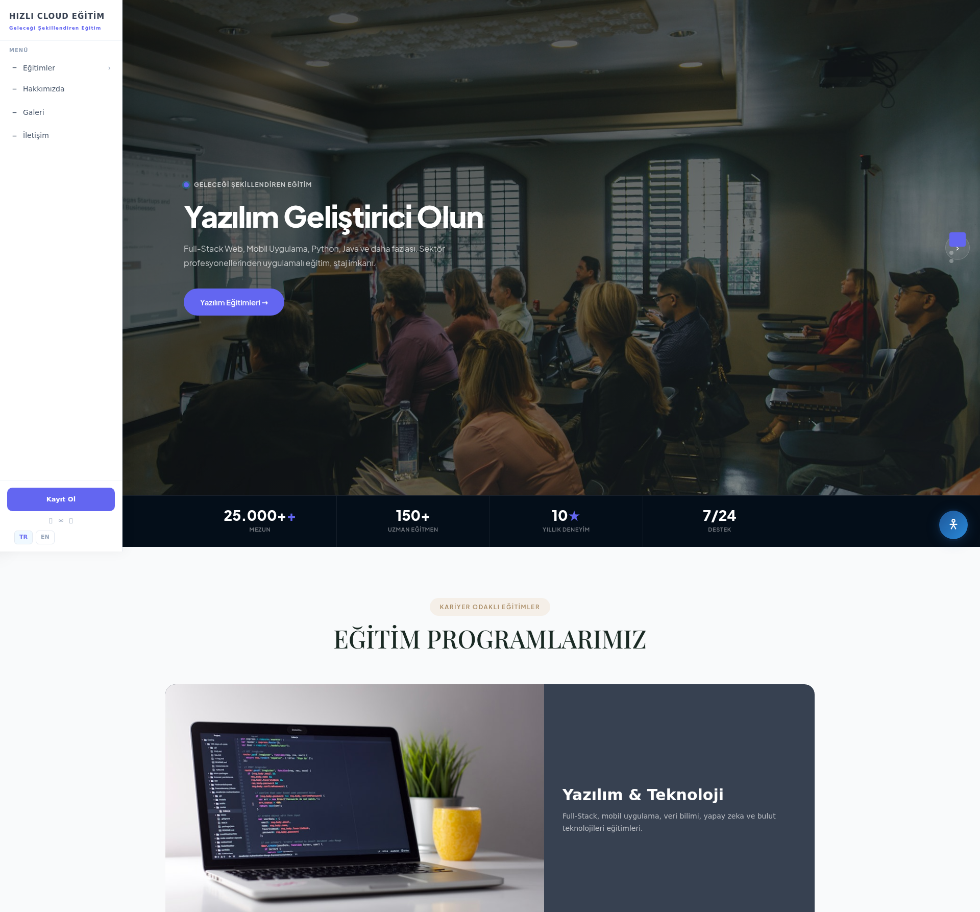 Özel Dershane ve Etüt Merkezi Web Sitesi