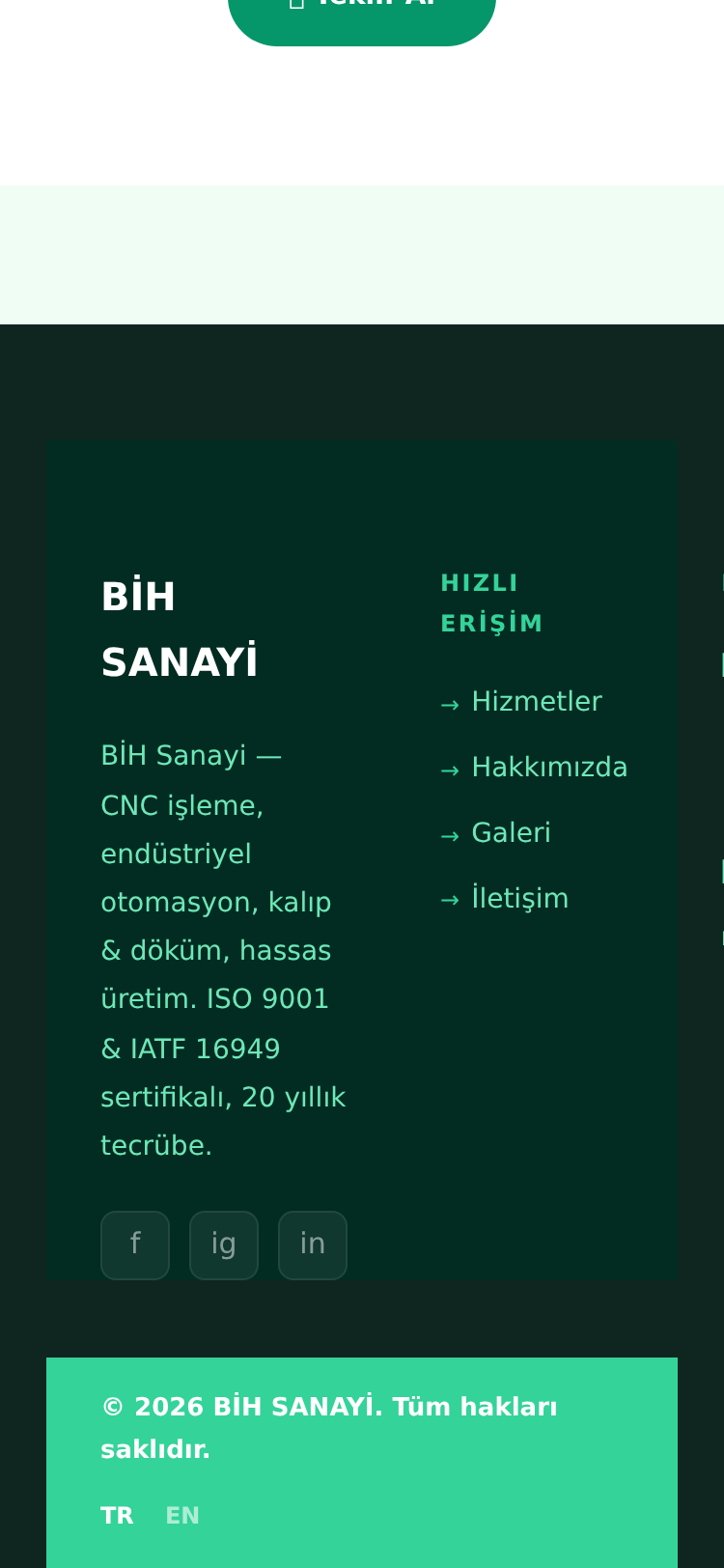 Sanayi ve Üretim Firması Kurumsal Sitesi 5