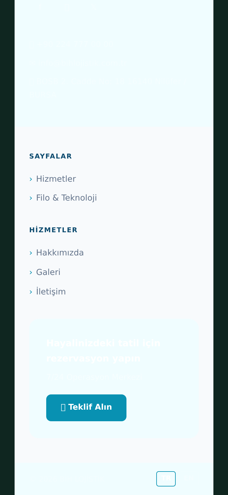Nakliyat ve Taşımacılık Kurumsal Web Sitesi 5