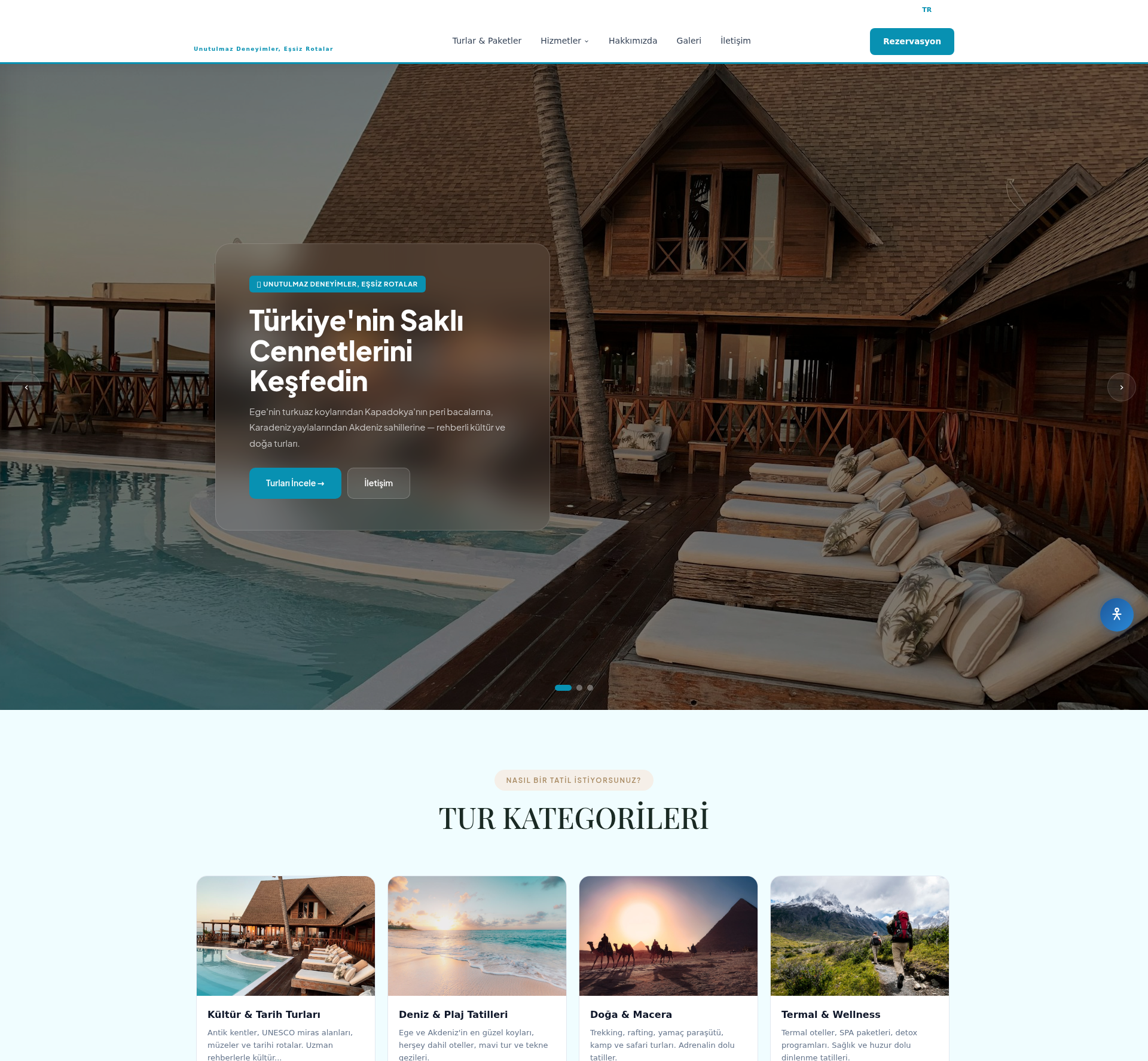 Dalış ve Su Sporları Turizm Sitesi