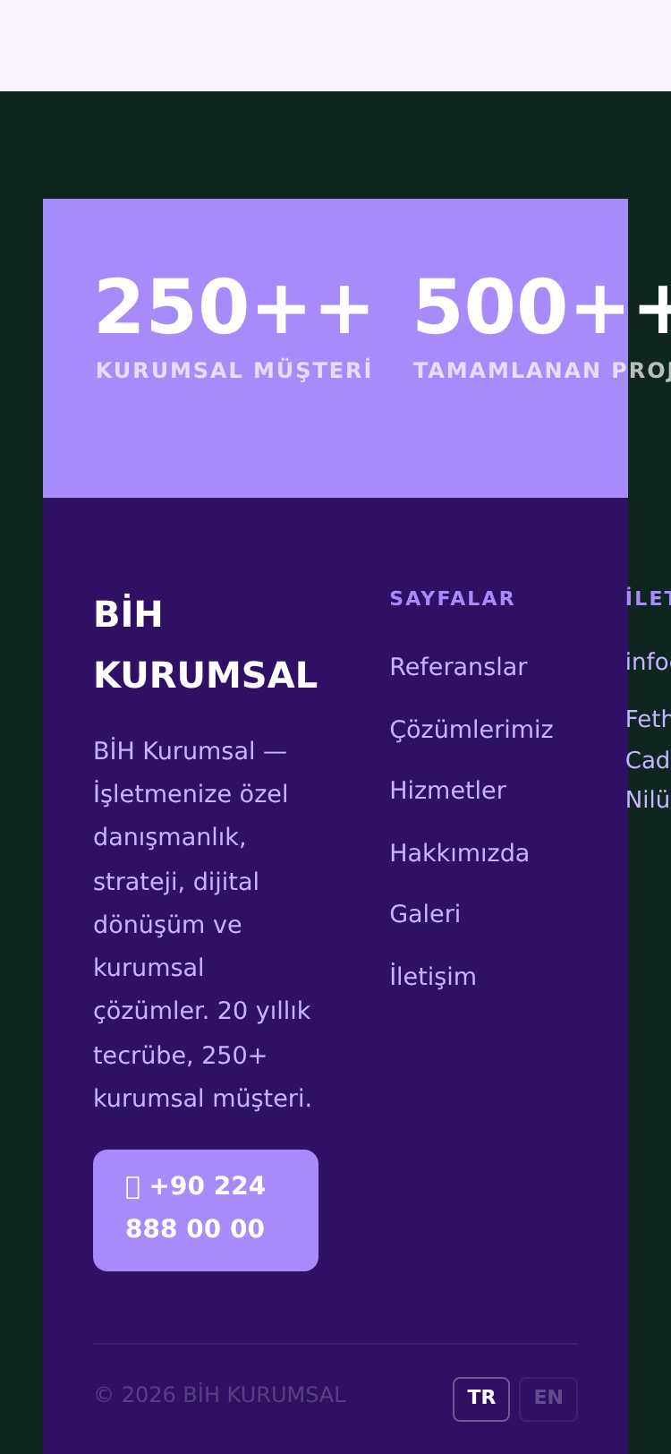 Çok Satan Çok Şubeli Kurumsal Site 5