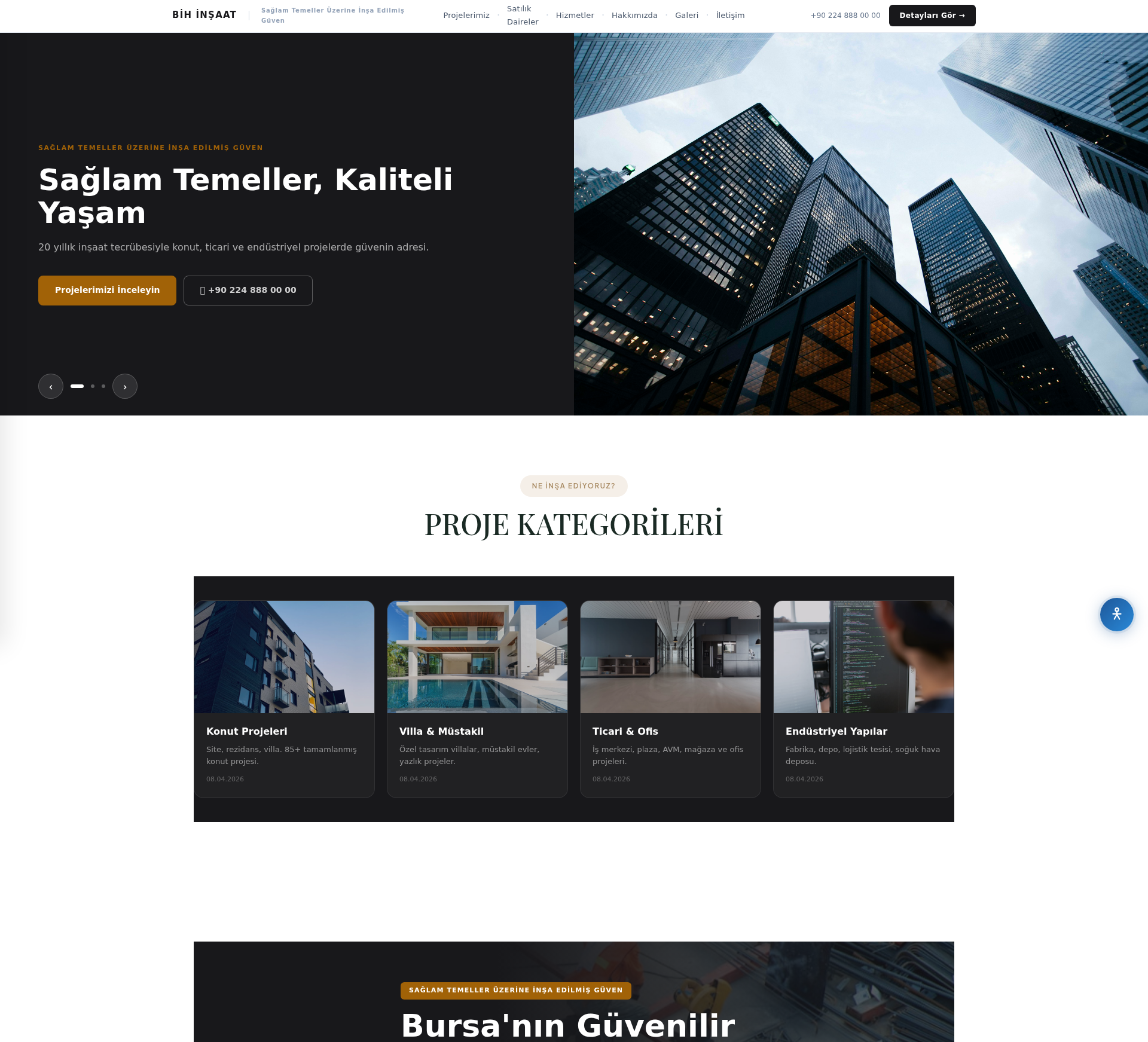 Tadilat ve Dekorasyon Firması Web Sitesi