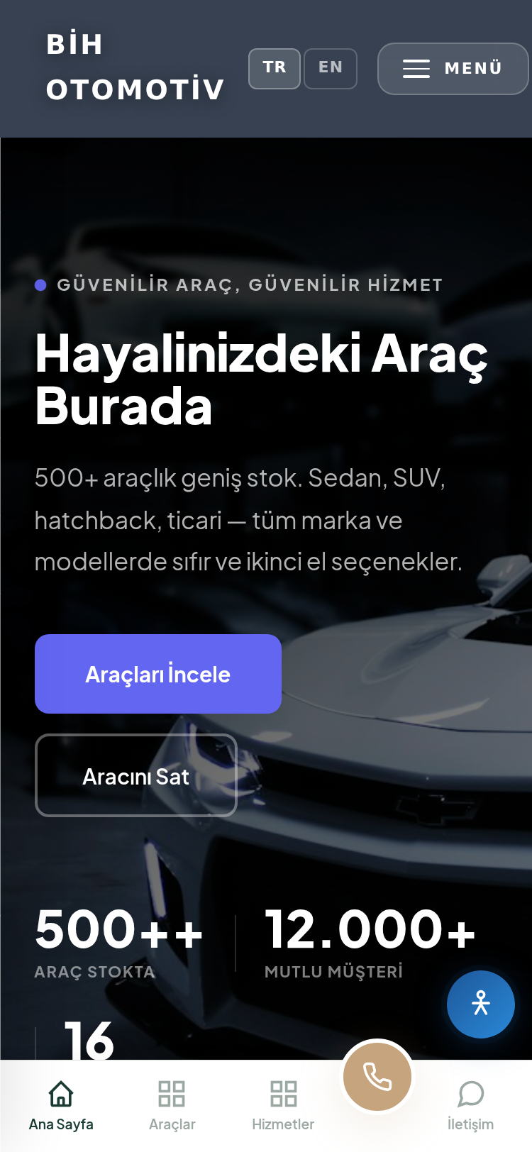 Araç Kiralama Kurumsal Web Sitesi 4