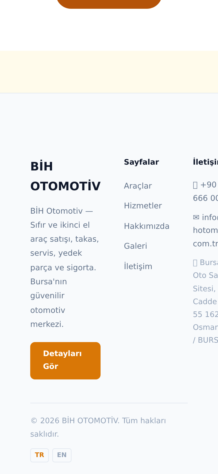 Otomobil Galerisi Kurumsal Web Sitesi 5