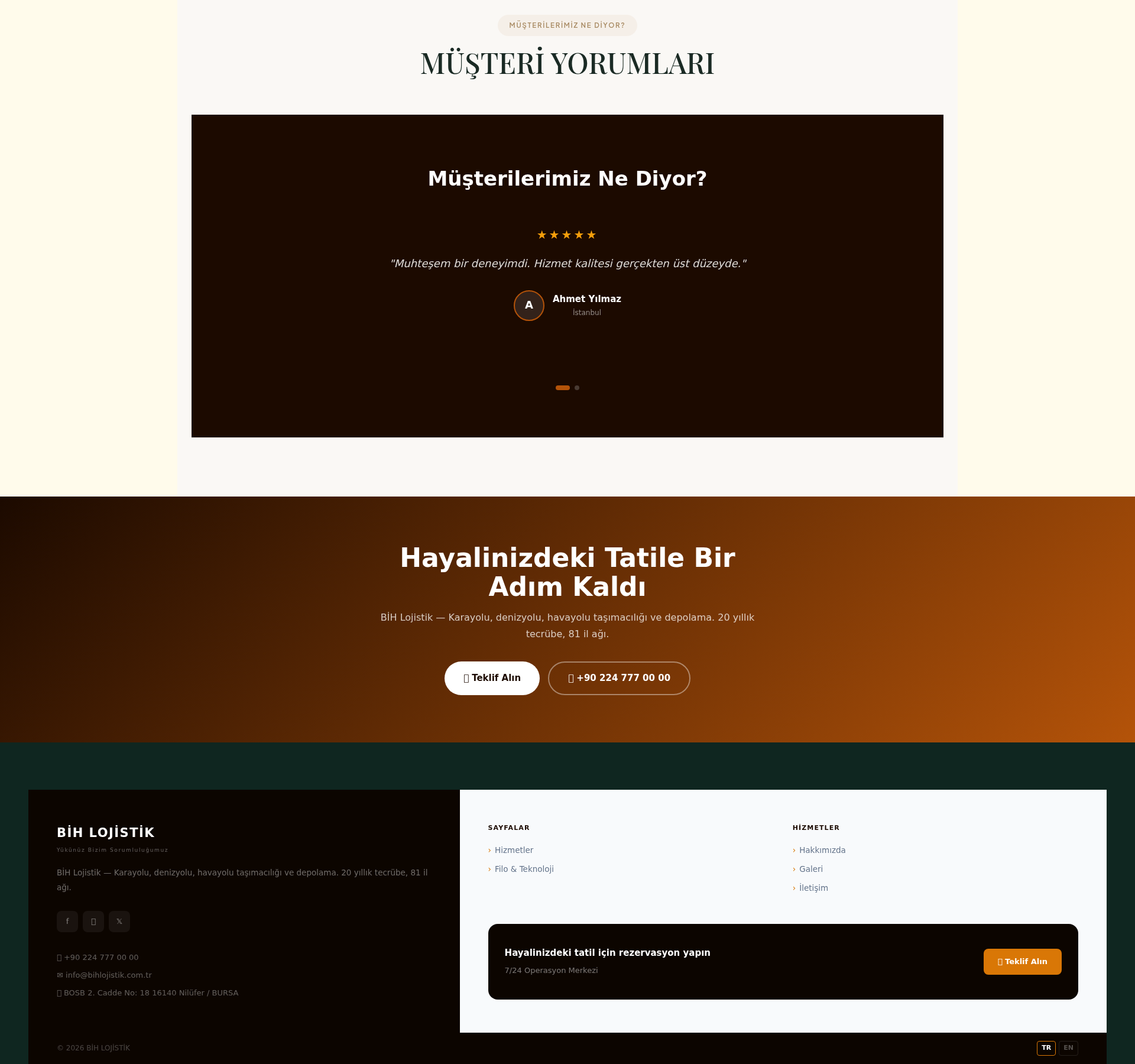 Gümrük Müşavirliği Kurumsal Web Sitesi 3