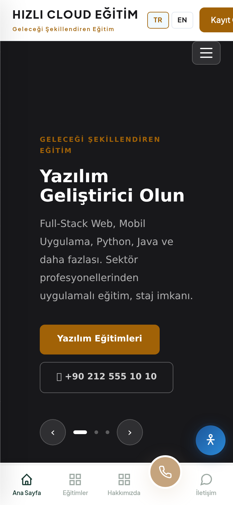Spor Kulübü ve Fitness Merkezi Web Sitesi 4