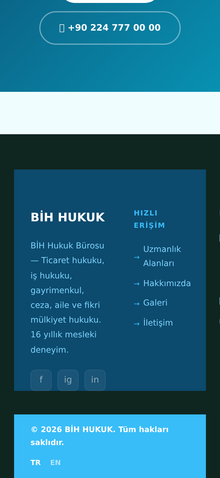 Avukatlık Bürosu Kurumsal Web Sitesi 5