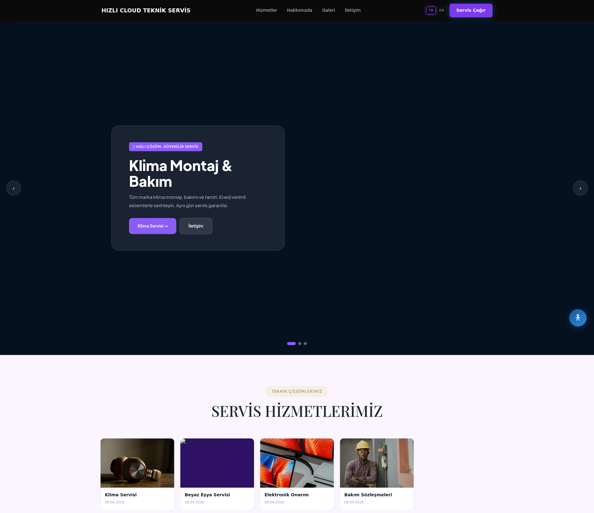 Asansör Bakım ve Servis Web Sitesi