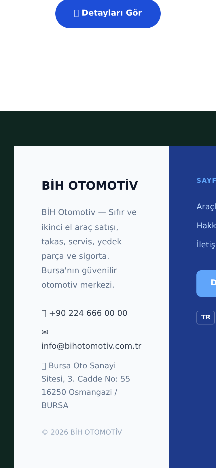 Oto Kaporta ve Boya Atölyesi Kurumsal Web Sitesi 5