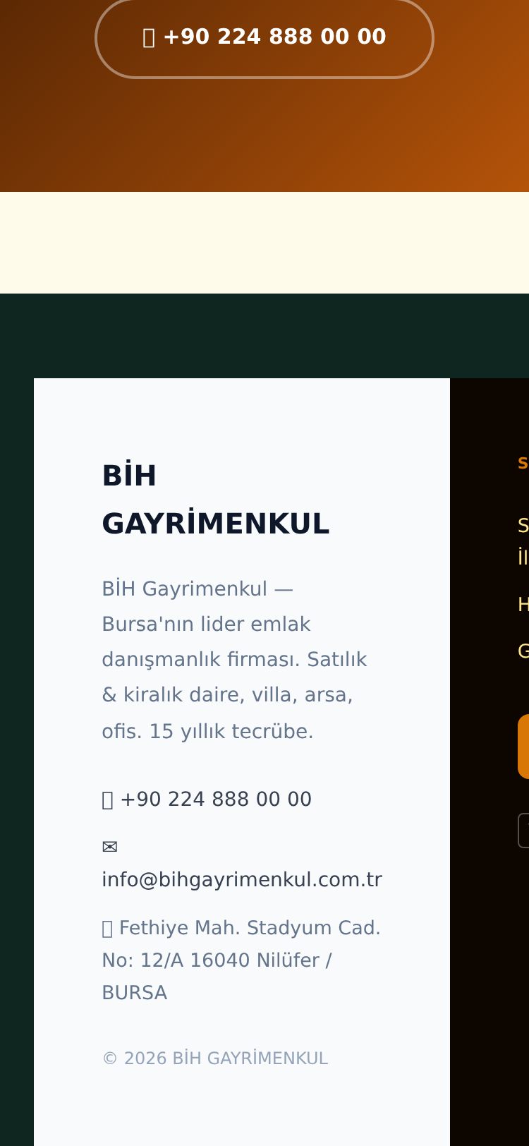 Emlak Ofisi Kurumsal Web Sitesi 5