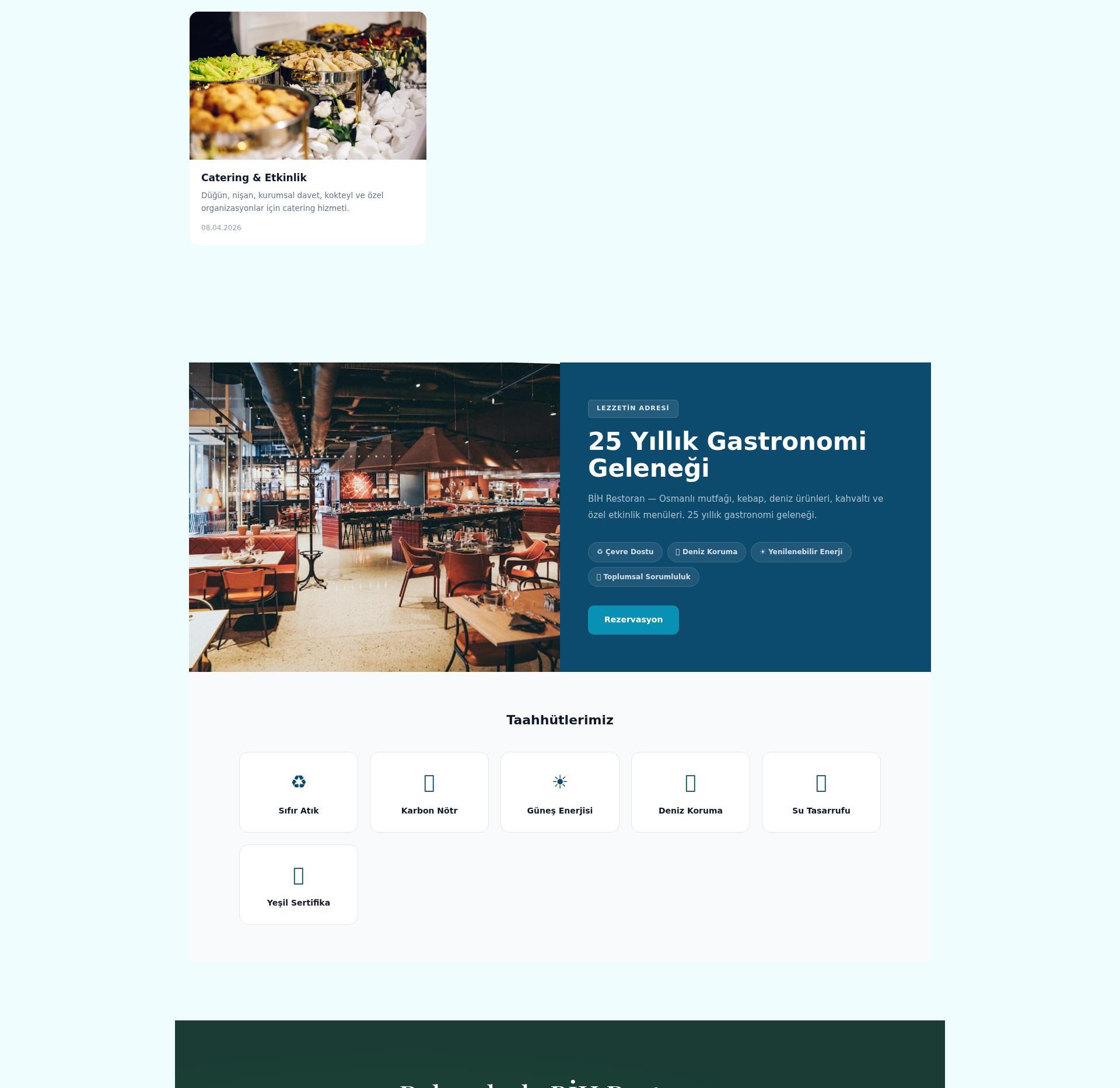 Pastane ve Fırın Kurumsal Web Sitesi 2