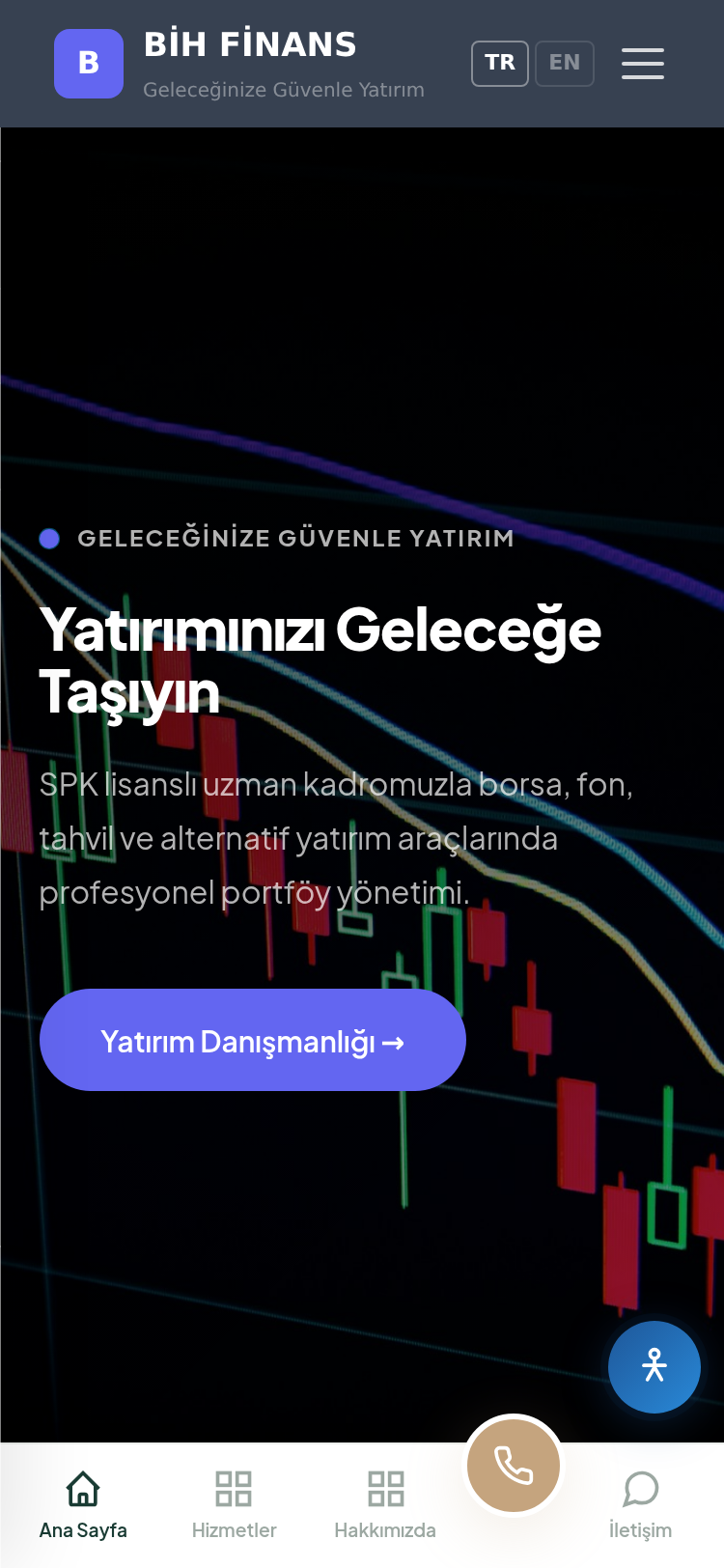 Borsa ve Yatırım Platformu Tanıtım Sitesi 4