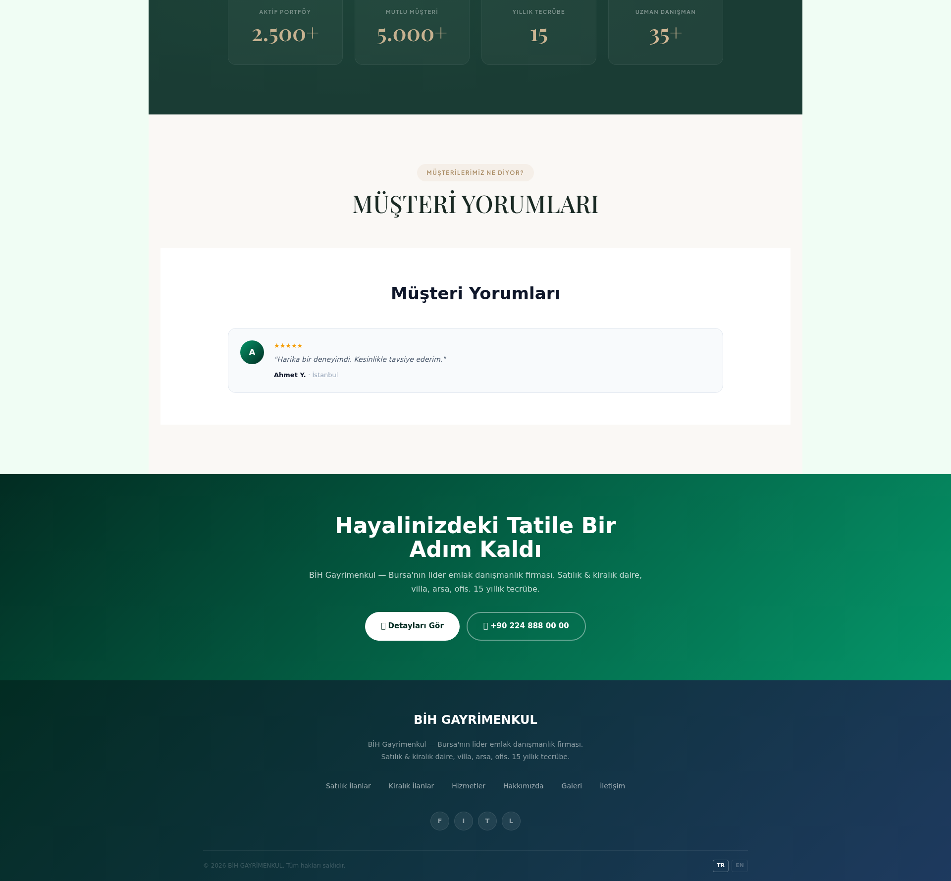 Konut Projesi Tanıtım Web Sitesi 3