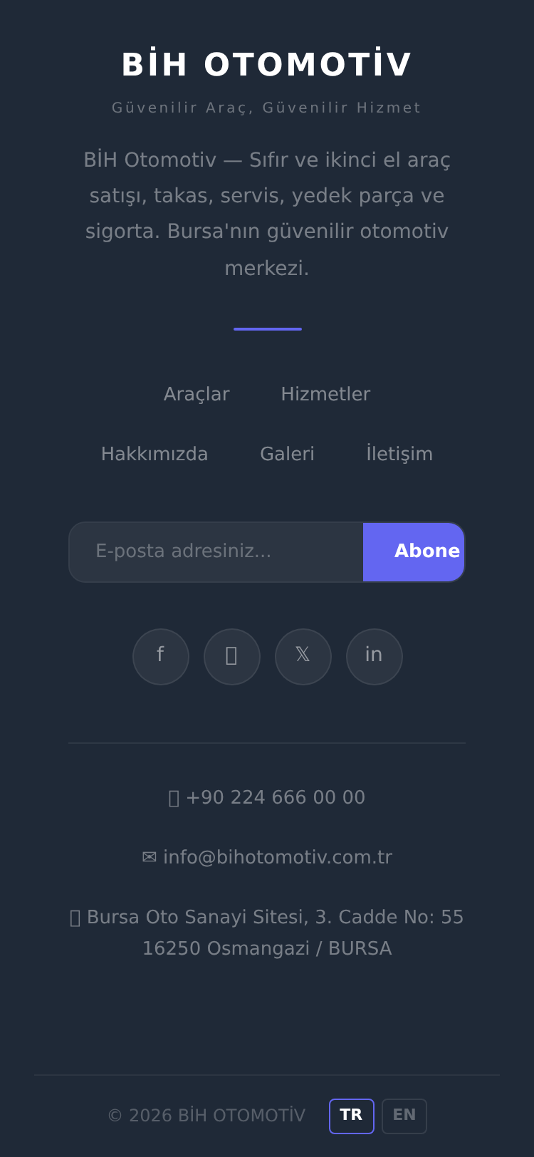 Araç Kiralama Kurumsal Web Sitesi 5