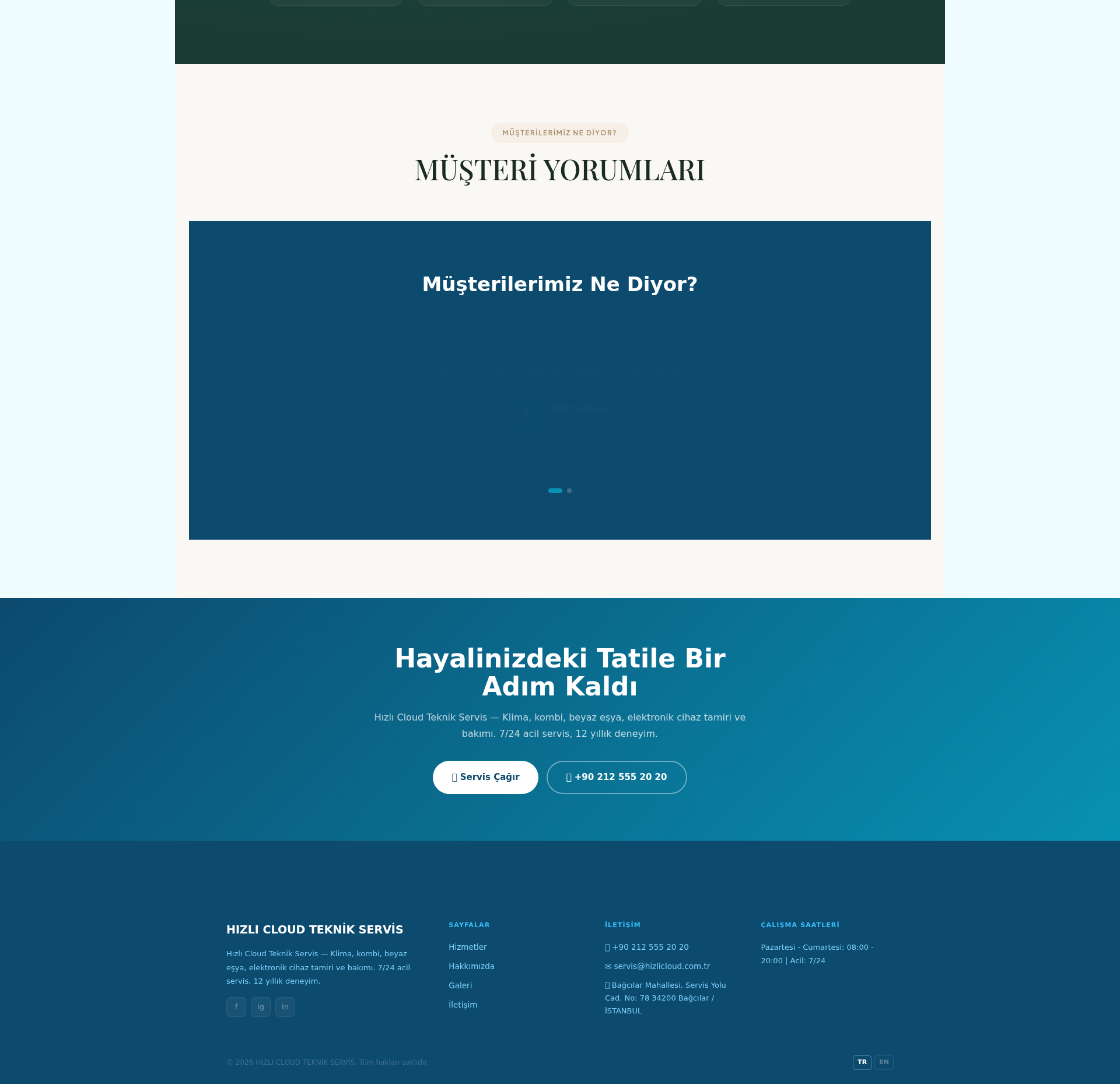 Güvenlik Sistemleri Kurulum ve Servis Web Sitesi 3